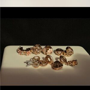 -READ DESCRIPTION-pandora Rose gold over 925 charms